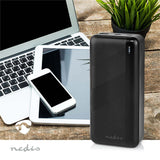 Hordozható töltő | 32000 mAh | 2.4 / 3.0 / 3.25 A | Kimenő csatlakozók száma: 2 | Kimeneti kapcsolat_ 1x USB-A / 1x USB-C™ | Bemenő csatlakozók: 1x Micro USB / 1x USB-C™ | PD3.0 45W / PD3.0 65W | Lítium-Polimer-1