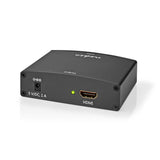 HDMI ™ Converter | VGA Female / 2x RCA Aljzat | HDMI™ Kimenet | 1 irányú | 1080p | 1.65 Gbps | Alumínium | Antracit