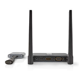 Wireless HDMI ™ jeladó | Wi-Fi | 2400-5000 MHz | 30.0 m (látótávolságon belül) | Maximális felbontás: Full HD 1080p | 1.65 Gbps | IR visszatérő funkció | Szürke