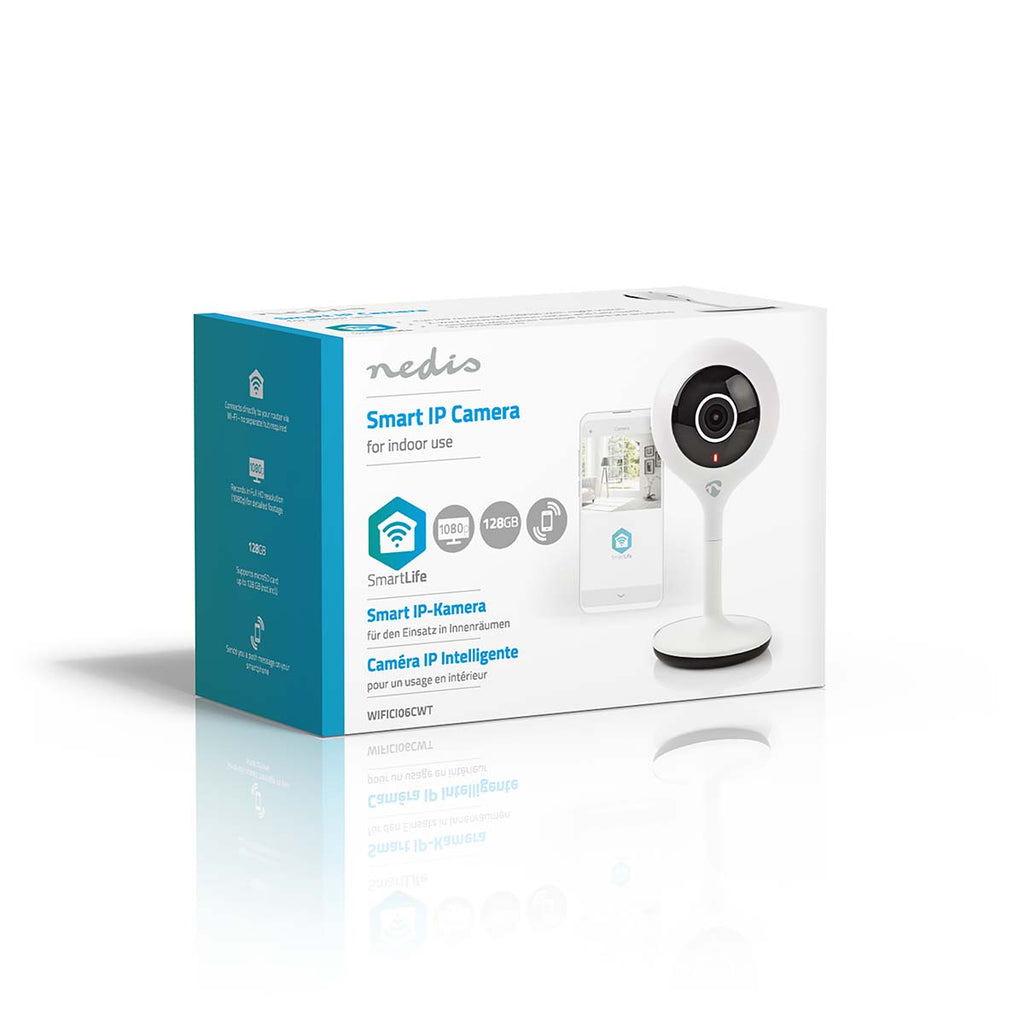 SmartLife beltéri kamera | Wi-Fi | 1920x1080 | Cloud / microSD (nem tartozék) | Éjjellátó | Android™ / IOS | Fehér