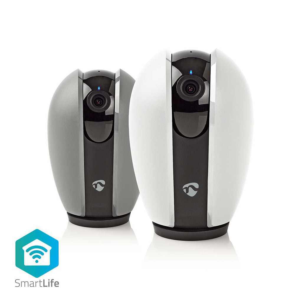 SmartLife beltéri kamera | HD 720p | Felhő / Micro SD | Éjjellátó | Android™ & iOS | Wi-Fi | Szürke/Fehér