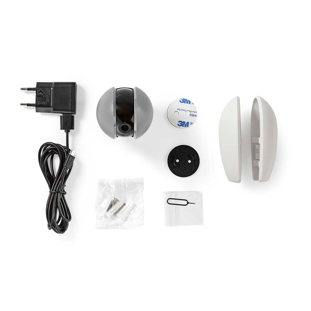 SmartLife beltéri kamera | Wi-Fi | Full HD 1080p | Dönthető billenthető | Cloud / microSD (nem tartozék) | Éjjellátó | Android™ / IOS | Fehér / Sötét Szürke