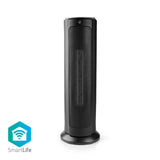 SmartLife Fűtőventilátor | Wi-Fi | Torony | 2000 W | 3 Hőbeállítások | Oszcilláló | Kijelző | 15 - 35 °C | Android™ / IOS | Fekete