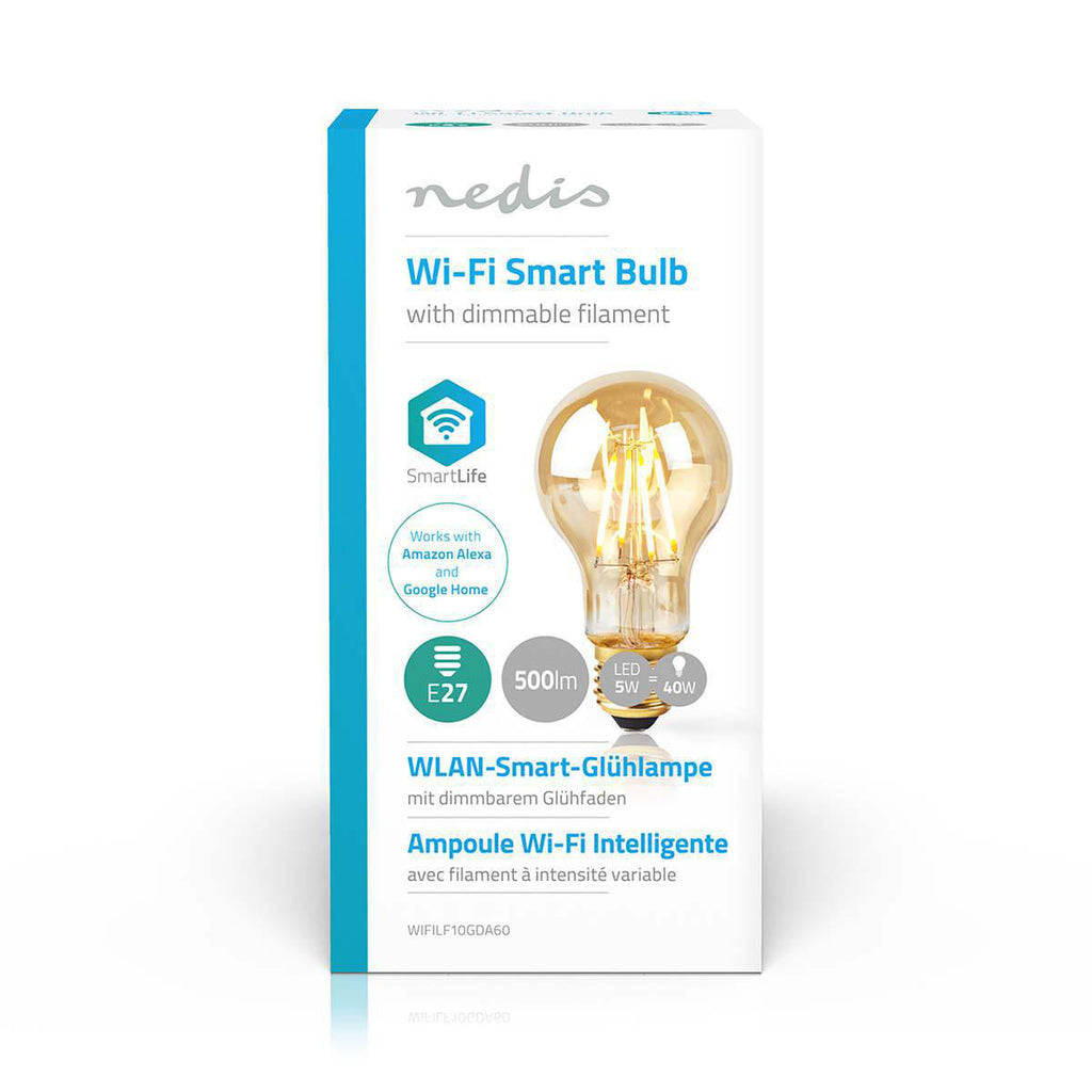Intelligens Wi-Fi-s Izzószálas LED-lámpa | E27 | A60 | 5 W | 500 lm