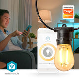 SmartLife Dekoratív Lámpák | Party LED füzér | Wi-Fi | Meleg Fehér | 10 db. LED | 9.00 m | Android™ | Izzó átmérő: 45 mm-6