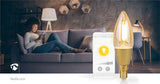 SmartLife LED izzó | Wi-Fi | E14 | 470 lm | 4.9 W | Meleg Fehér | 1800 - 3000 K | Üveg | Android™ / IOS | Gyertya | 1 db-10
