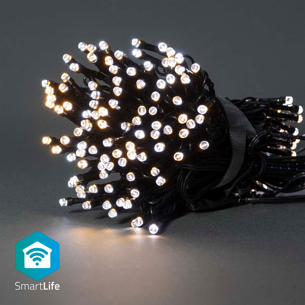 SmartLife Dekoratív LED | Húr | Wi-Fi | Meleg és lehűlni fehér | 100 LED's | 10.0 m | Android™ / IOS