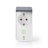 SmartLife Intelligens Plug | IP44 | Teljesítmény mérő | 3680 W | Schuko / F típus (CEE 7/7) | -10-40 °C | Android™ & iOS | Wi-Fi | Fehér/Szürke