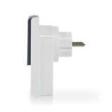 SmartLife Intelligens Plug | IP44 | Teljesítmény mérő | 3680 W | Schuko / F típus (CEE 7/7) | -10-40 °C | Android™ & iOS | Wi-Fi | Fehér/Szürke