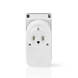 SmartLife Intelligens Plug | IP44 | Teljesítmény mérő | 3680 W | Schuko / F típus (CEE 7/7) | -10-40 °C | Android™ & iOS | Wi-Fi | Fehér/Szürke