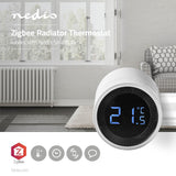 SmartLife Radiátor Vezérlés | Zigbee 3.0 | Elemes Áramellátás | LCD | Android™ / IOS